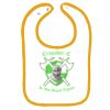 Infant Contrast Trim Terry Bib Thumbnail