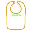 Infant Contrast Trim Terry Bib Thumbnail
