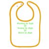 Infant Contrast Trim Terry Bib Thumbnail