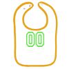 Infant Contrast Trim Terry Bib Thumbnail